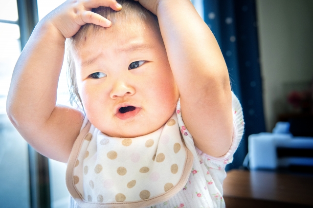 赤ちゃんの頭の形